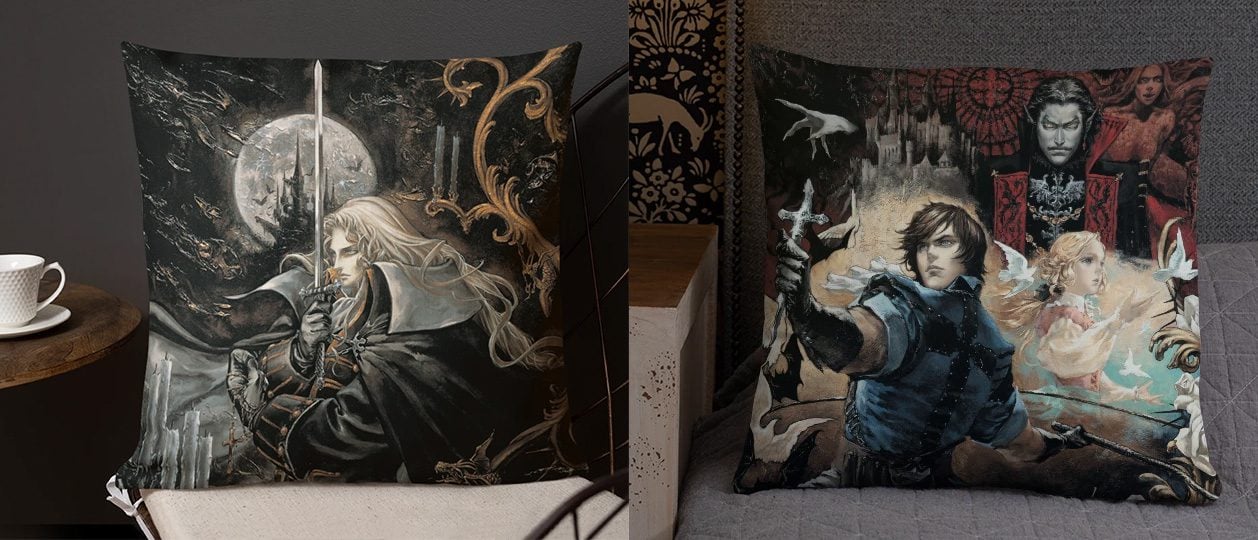 Alucard and Richter in pillow form