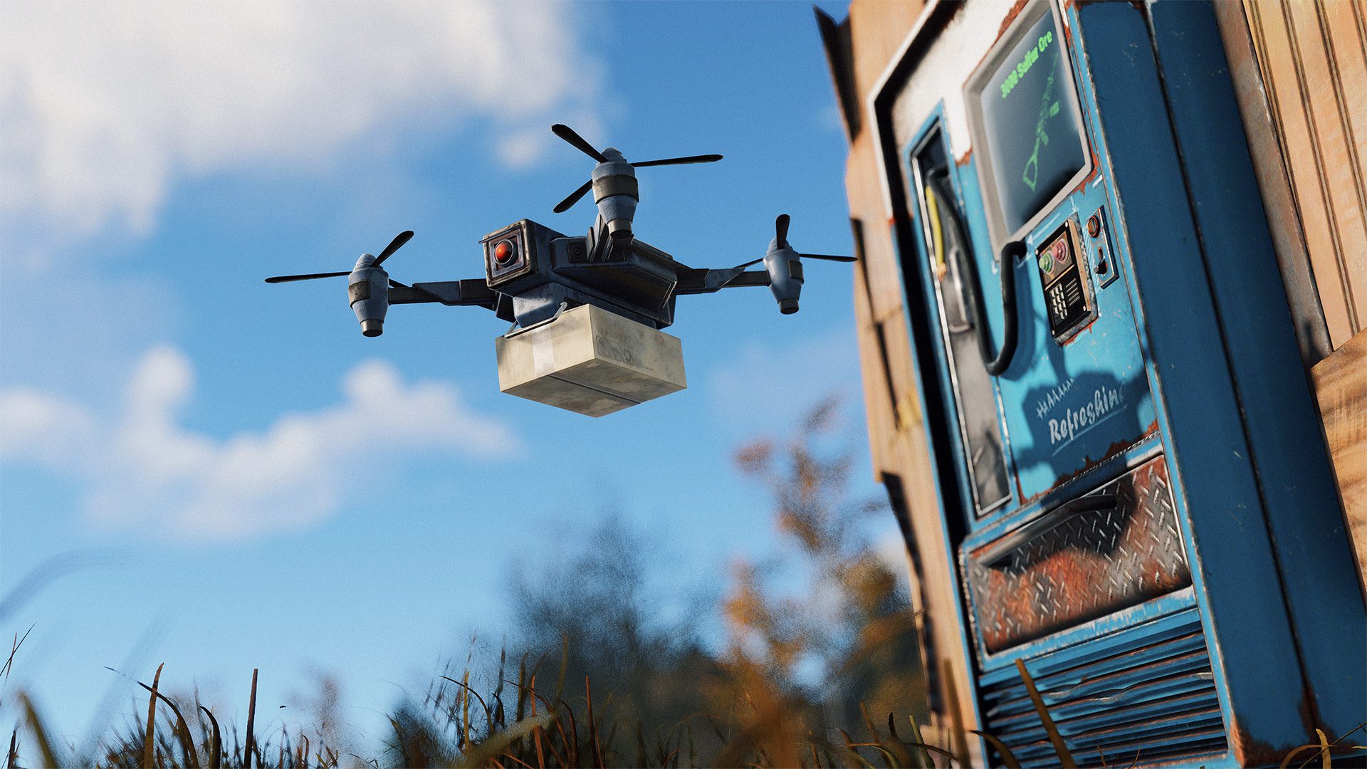 A vending machine delivery drone in Rust